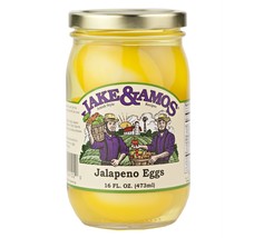 Jake &amp; Amos Jalapeno Eggs 16 Oz. (3 Jars) - $29.65