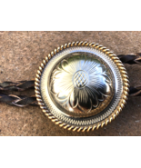 Bolo Tie Mixed Metals Southwestern Design Clean Ready to Wear Men’s Tie VTG - $30.55 CAD