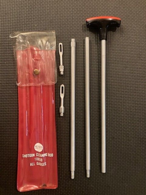 Vintage Sears Shotgun Cleaning  Rod Kit 10659.  Five piece with case. - $14.87