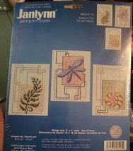 JANLYNN Counted Cross Stitch Kit  NATURE&#39;S TRIO 056-0195 Dragonfly Fern ... - £7.13 GBP