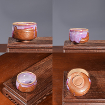 One-of-a-Kind Artisan Yuzhou Jun Porcelain Kiln Change Glaze Master Tea Cup - €772,86 EUR