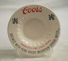 Vintage Coors Beer Advertising Ashtray Brewed w Pure Rocky Mountain Spri... - $14.84