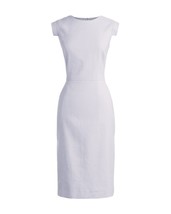 NWT J.Crew Resume Sheath in White Stretch Linen Blend Dress 4 $168 - $99.00