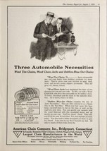 1920 Print Ad Weed Tire Chains &amp; Chain-Jacks American Co. Bridgeport,Connecticut - £17.61 GBP