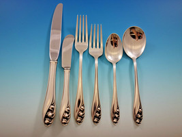 Lily of the Valley by Gorham Sterling Silver Flatware Set 12 Service 85 Pieces - £4,035.94 GBP