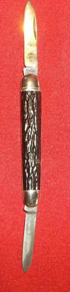 STAG BRAND TWO BLADED ENGLISH FOLDING KNIFE - $7.87