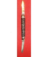 STAG BRAND TWO BLADED ENGLISH FOLDING KNIFE - $7.87