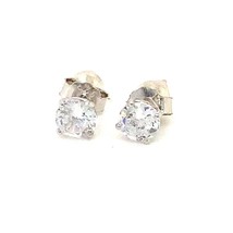 Vintage Signed NIB Rachel Ashwell Sterling 3 Sets Cubic Zirconia Stud Earrings - £40.91 GBP