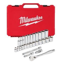 Milwaukee 3/8 in. drive SAE Ratchet and Socket Set - $119.95