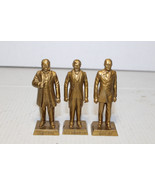 Marx Presidents 2.5&quot; Gold Plastic Figures C. Arthur WH Harrison Zachary ... - $12.00