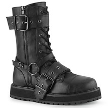 DEMONIA VAL220/BVL Mens Unisex  Platform Goth Combat Punk Mid-Calf Black... - $2,371.67 MXN