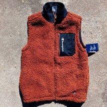 Champion AOP Reversible Deep High Pile Shearling Sherpa Vest - Size Small - $29.95