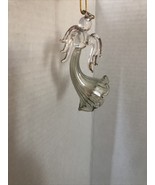 Glass ANGEL TREE ORNAMENTS   BLOWN GLASS - GOLD Trimming - $10.83
