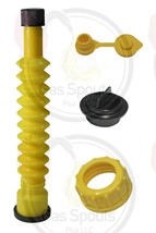 Midwest Gas Can Spout Kit -Yellow Old School Spout, Stopper, Coarse Collar, Vent - £9.07 GBP