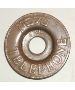 Israel Israeli telephone token asimon 1953 and modern 1970s brass nickel - $35.00