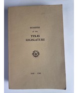 Members of the Texas Legislature 1846-1980/Softcover - £15.55 GBP