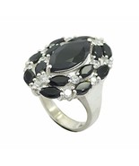 Generally 925 Solid Sterling Silver Gorgeous Genuine Black Ring, Black O... - £23.25 GBP