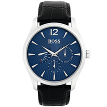 Hugo Boss Men&#39;s Time One Commander Blue Dial Watch - 1513489 - £121.48 GBP