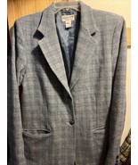 Pendleton Women’s Blazer Jacket Two Button 100% Wool Gray Size 12 Long S... - $33.85 CAD