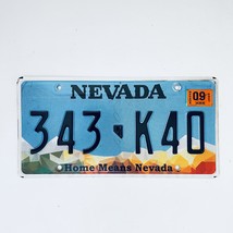 2021 United States Nevada Home Means Nevada Passenger License Plate 343 K40 - £14.50 GBP