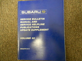 2001 Subaru Service Bulletin service Repair Shop Manual FACTORY OEM BOOK 01 - $30.02