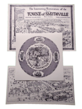 Smithville Village New Jersey Art Print Set Of 3 NJ Atlantic Historic Ed Sheetz  - £16.81 GBP