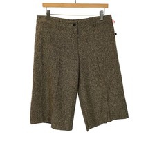 NWT Womens Size 8 MICHAEL Michael Kors Brown Tweed Culotte Cropped Pants - £21.69 GBP