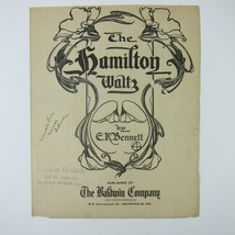 Sheet Music The Hamilton Waltz E.K. Bennett The Baldwin Company Antique ... - $49.99