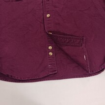 Eddie Bauer Men's Red Heavyweight Cotton Long Sleeve Shirt Size Large image 14