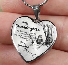 Gift for Granddaughter - Silver Necklace - Present For Granddaughter - $18.87