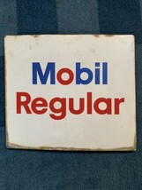 Vintage Mobile Gas Pump Face Sign Dial Porcelain Enamel Pegasus B - $251.17