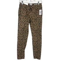 Kensie Womens The Effortless Ankle Jeans Size 6 Sanstorm Leopard Print Jeans NWT - £16.88 GBP