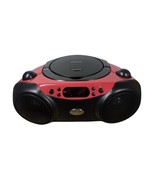 Blackweb Boombox CD Player FM Radio Stereo Speaker Bluetooth Red BWA17AA003 - $34.32 CAD