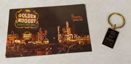 Golden Nugget Casino 50th Anniversary 24 Karat Club Member Keychain &amp; Po... - £19.31 GBP
