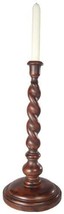 Candlestick Candleholder TRADITIONAL Lodge Barley Twist Resin Hand-Cast - $259.00