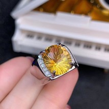 Citrine ring for men bright fashion jewelry factory direct sell good cut birthday party thumb200