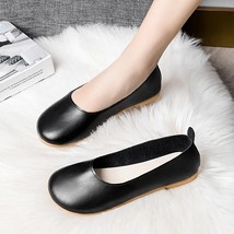 Women Casual Slip On Ballet Flats Fashion Leather Loafers Summer Autumn ... - £20.68 GBP