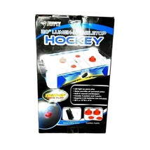 Triumph Sports Lumen-X Air Hockey Tabletop Game 20 Inch LED Gift Party Game - £11.63 GBP