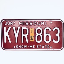 1997 United States Missouri Show-Me State Passenger License Plate KYR 863 - £20.23 GBP