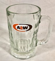VINTAGE 12 OUNCE HEAVY GLASS A&amp;W ROOT BEER ADVERTISING MUG RESTAURANT WARE - $29.69