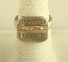 vintage sterling W season badge ring - £27.69 GBP