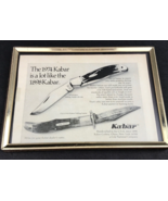 Kabar Folding Hunter #1184 Knife Framed 1974 Magazine Ad Advertisement 5x6&quot; - $147.01 MXN