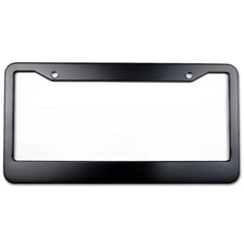 Tuna No Crust Funny Car License Plate Frame Plastic Aluminum Black Vehic... - $17.72+