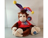 2001 Barnum &amp; Bailey Ringling Greatest Show Circus Jester Monkey 20&quot; Plu... - £25.36 GBP