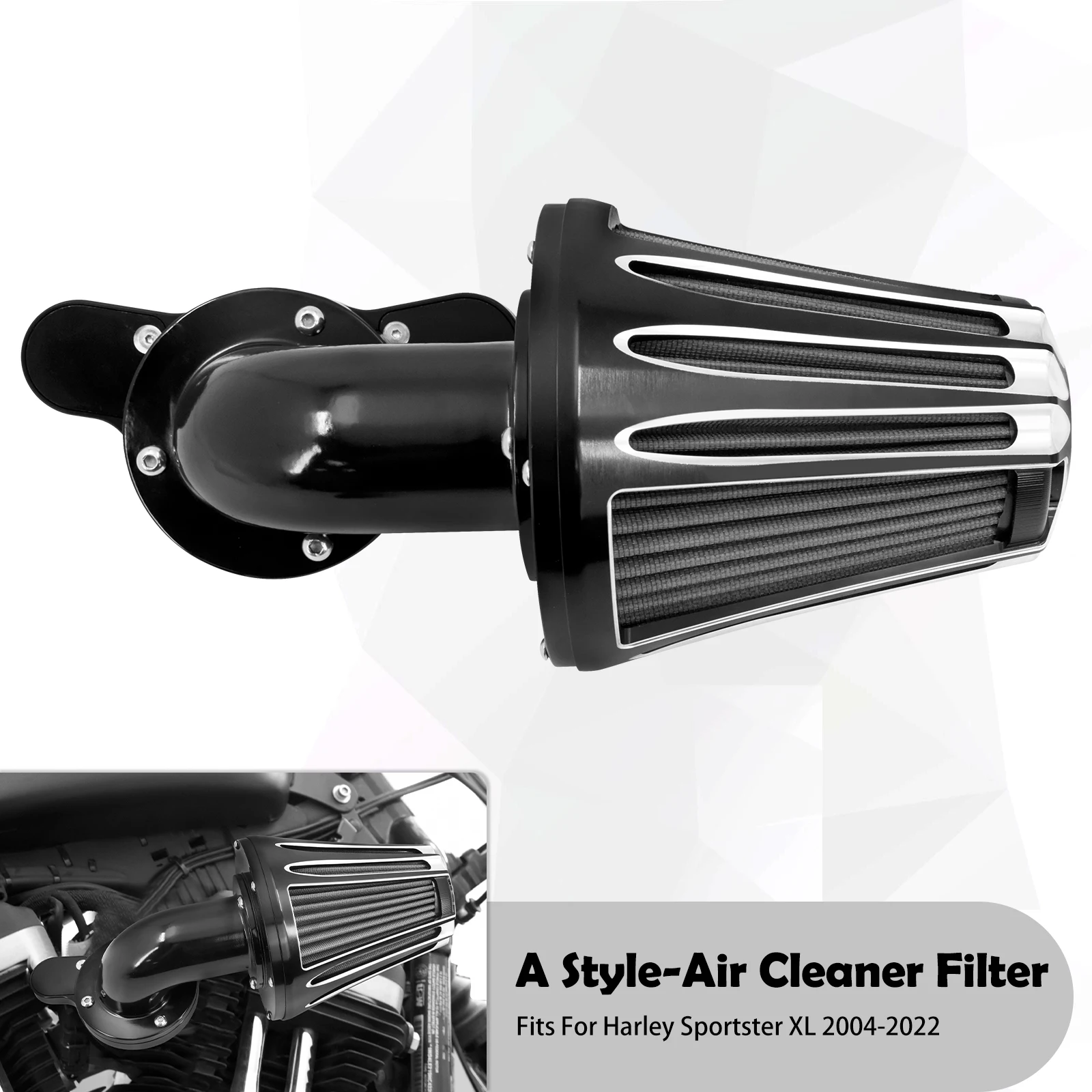 Motorcycle Air Filter Cleaner For Harley Touring Softail Dyna ter XL 883 1200 48 - £502.34 GBP