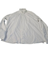 KM Krizia Italy Mens Button Up Shirt White Size 34/35 100&#39;s Cotton Tuxedo - £19.29 GBP