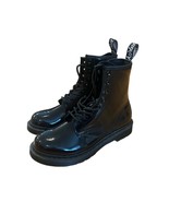 Dr. Martens 1460 Mono Patent Leather Lace Up Boots Black Women&#39;s Size 9L... - $171.48 CAD