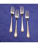 Wallace Lotus 18/8 Stainless Steel Set 4 SALAD Fork Flatware KOREA - $1,135.52 MXN