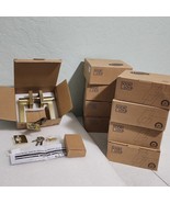 9 Brushed Gold Door Handles, Keyed Entry Door Handle, Heavy Duty Gold En... - $208.04 CAD