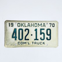 1970 United States Oklahoma Commercial Truck License Plate 402-159 - $12.28 CAD